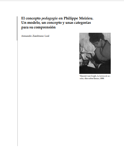 El concepto pedagogía en Philippe Meirieu. Un modelo, un concepto y unas categorías para su comprensión