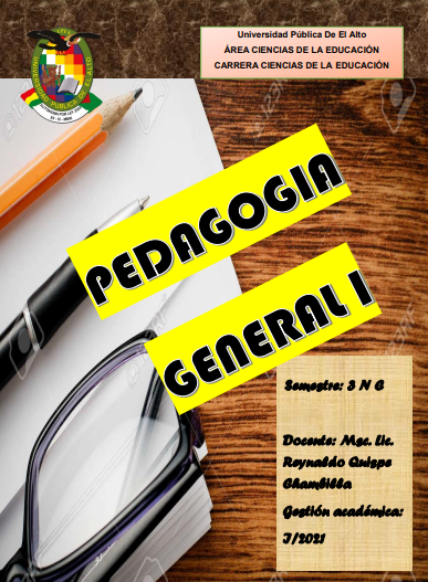 Pedagogía General I