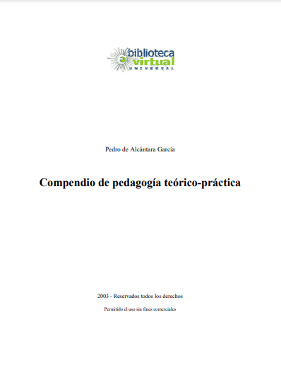 Compendio de Pedagogía Teórico-Práctica