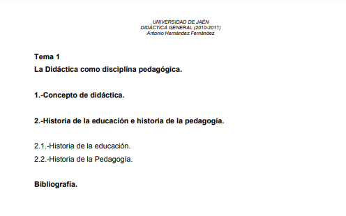 La Didáctica como disciplina pedagógica