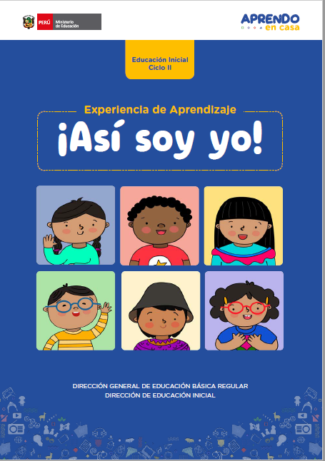 ¡Así soy yo! : experiencia de aprendizaje, Educación Inicial, Ciclo II